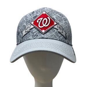Washington Nationals 2019 World Series New Era 9Forty Post Season Cap Gray & Red